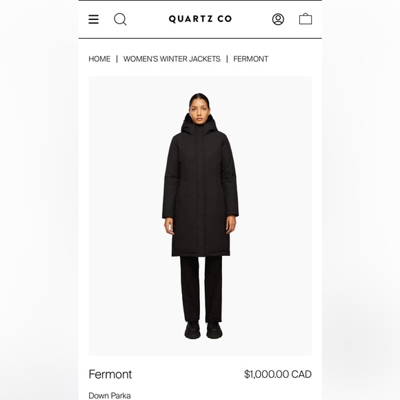 Quartz Co Winter Jacket - Picture 1 of 6